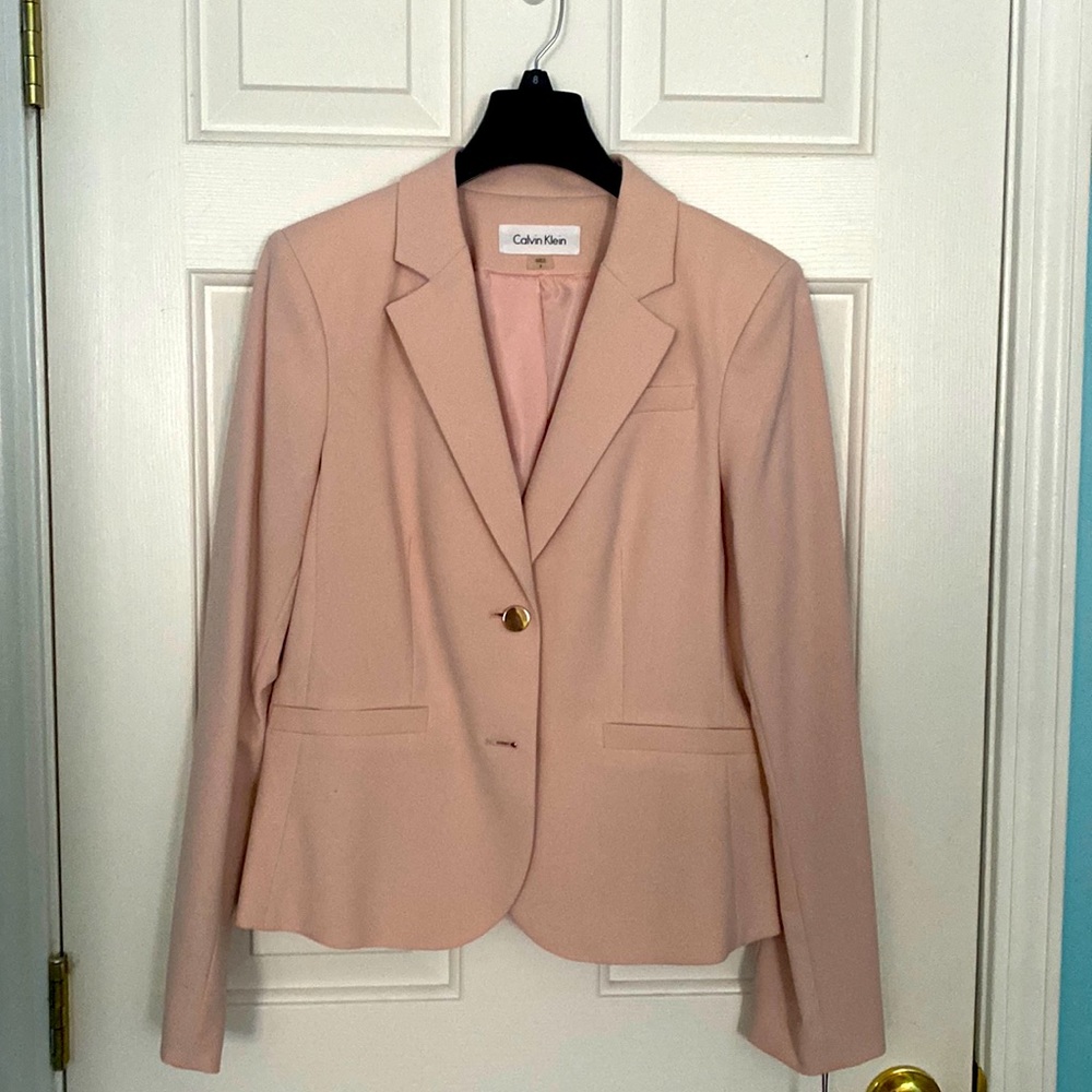 Two-piece Calvin Klein skirt suit